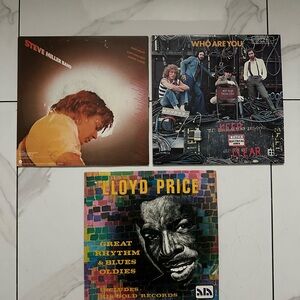 Steve Miller The Who and Lloyd Price Vinyls